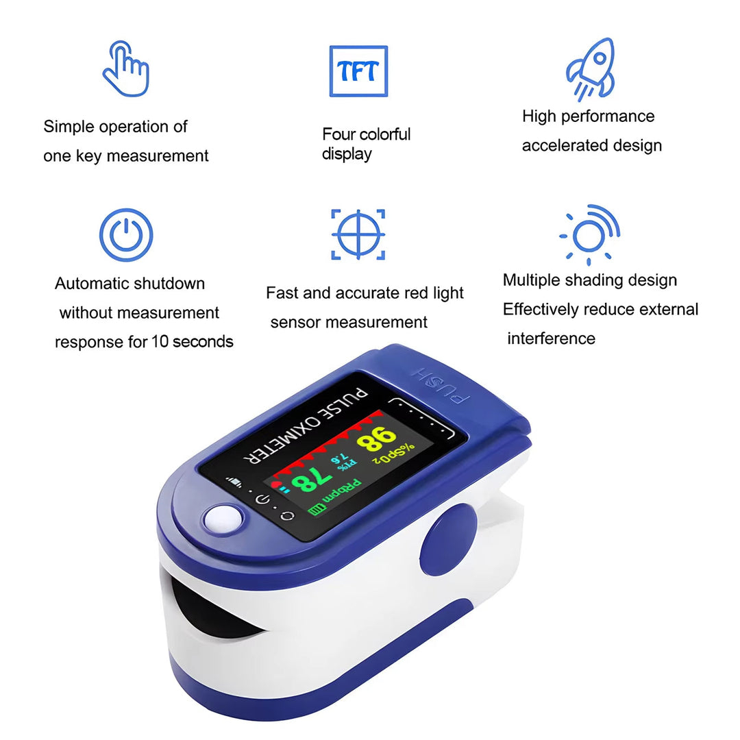 Pulsoximeter & blodsukkermåler sæt – din partner i daglig sundhedsovervågning og wellness. 