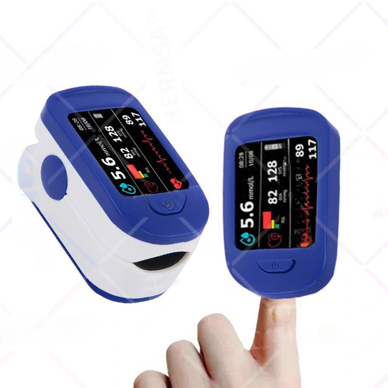 Essentielt sæt for wellness: Mål SpO2, puls & blodsukker nemt med pulsoximeter og glukosemåler.