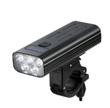 Kraftig LED-cykellygte med 5000 lumen for optimal nattesikkerhed. Perfekt til MTB & landevejscykling.