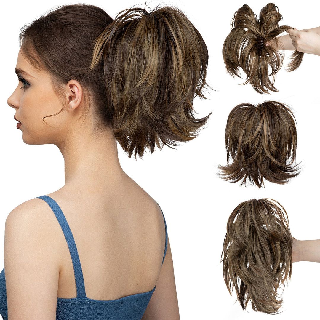 Elegant hestehale volumen wrap for en sofistikeret håropsætning. Let at montere og justere.