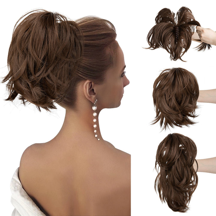 Kvinde hår volume pony wrap for en enkel og smuk hestehale med masser af fylde.