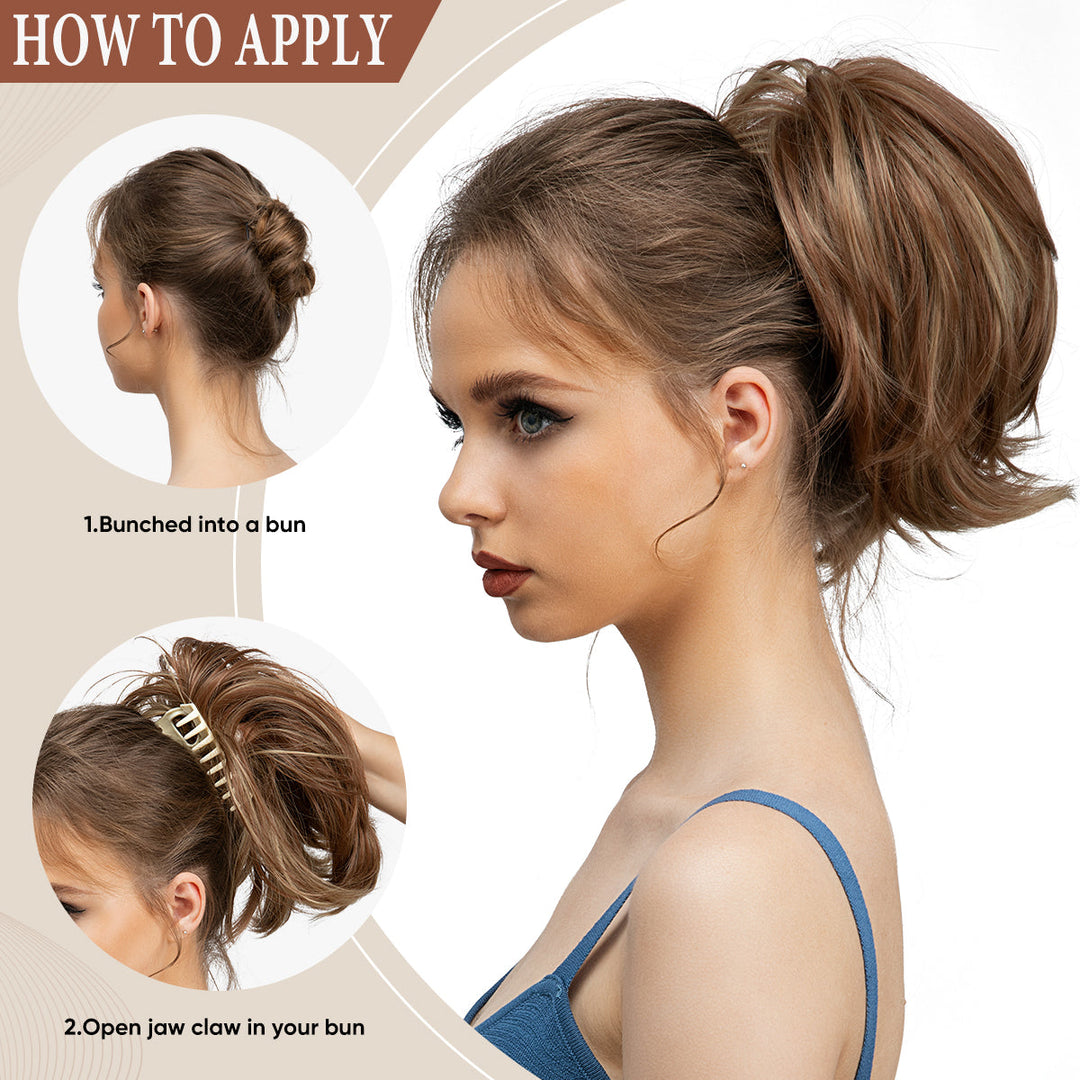 Hårstyling pony wrap til at skabe imponerende volumen i din hestehale. Justerbar og nem at bruge.