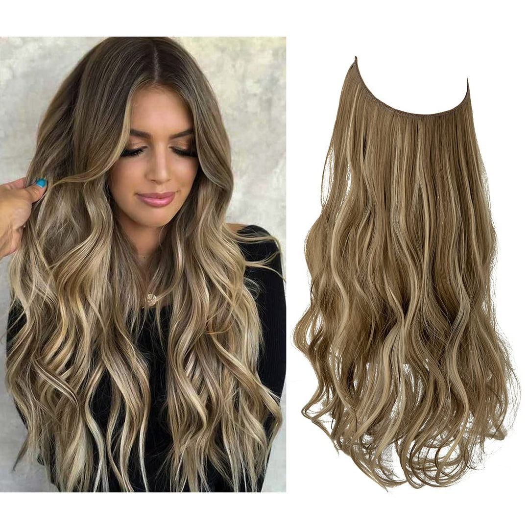 Usynlige extensions for et fyldigt og langt hår-look. Nemme at anvende for kvinder.