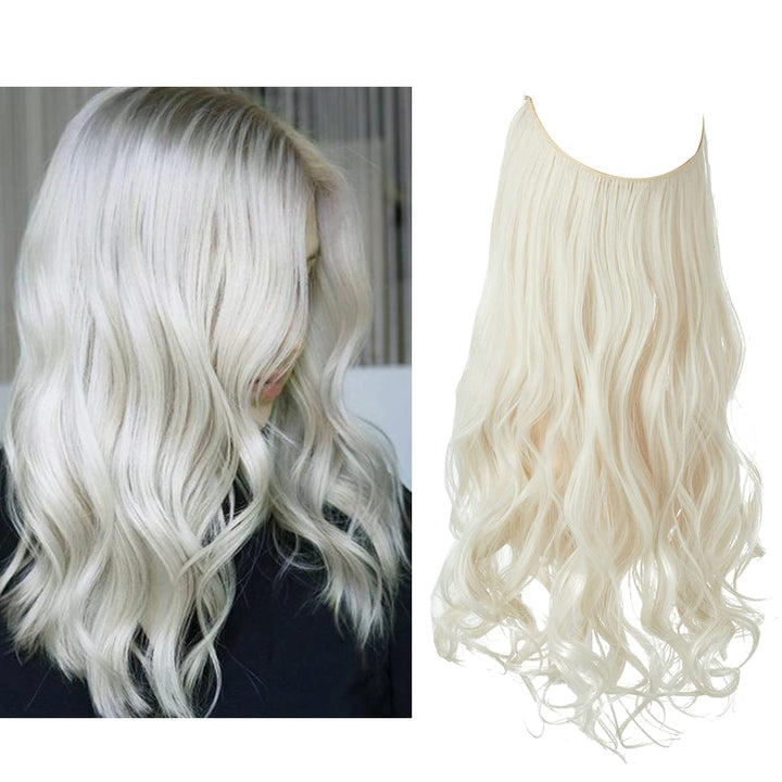 Nem styling med usynlige hår extensions. Opnå langt, smukt og fyldigt hår til kvinder.