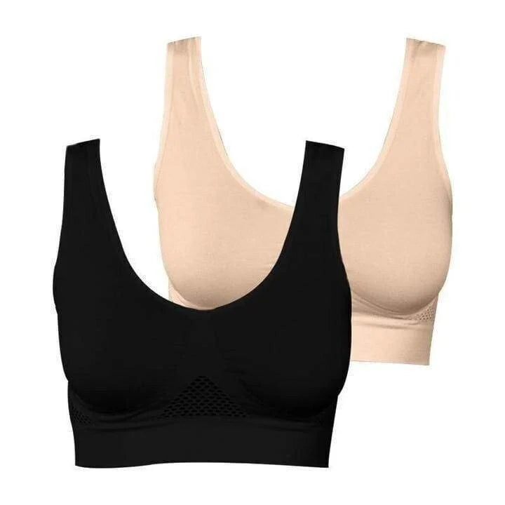 Åndbar push-up sports-bh til kvinder. Komfortabel bh med god støtte, også i stor størrelse. Perfekt undertøj.