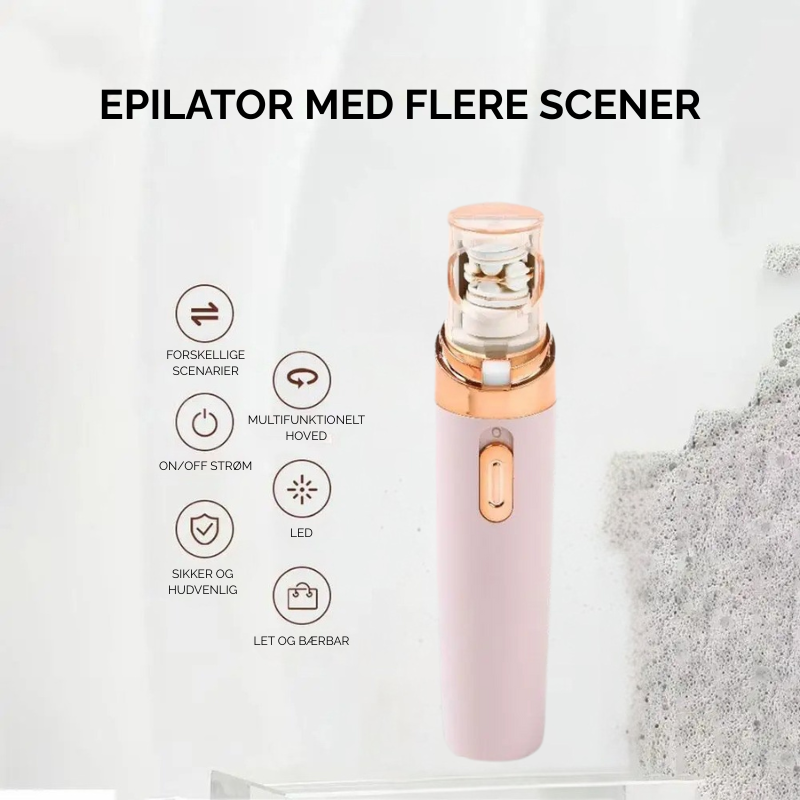 Smertefri ansigtsepilator til kvinder, sikrer glat hud og fjerner uønsket hår uden rødme eller irritation.