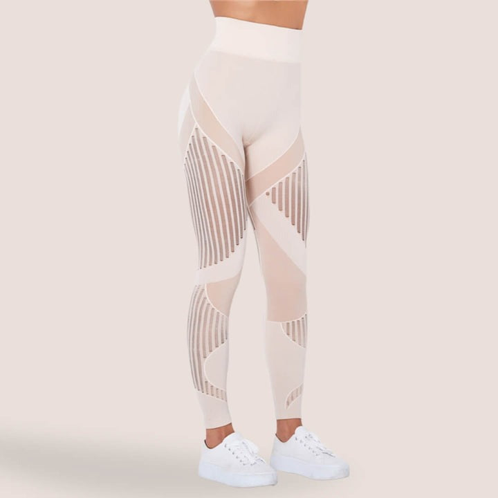 Kvinder anti-cellulite leggings, formgivende & behagelige. Perfekte træningsbukser med højtaljet komfort.