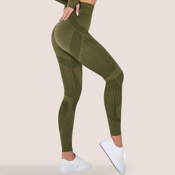 Optimal komfort med anti-cellulite leggings for kvinder. Strækbare, formgivende & højtaljede til yoga.