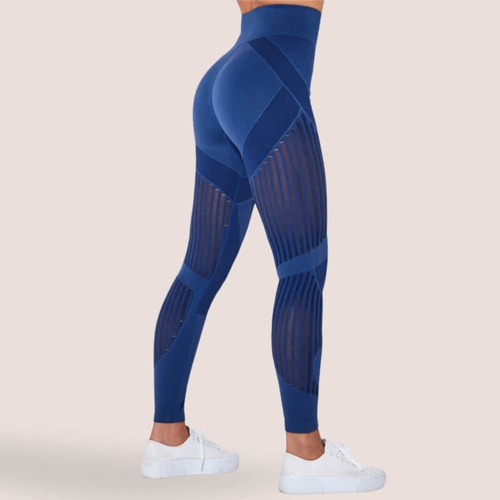 Elegante kvinder leggings, anti-cellulite & formgivende. Komfortable højtaljede bukser til alle aktiviteter.