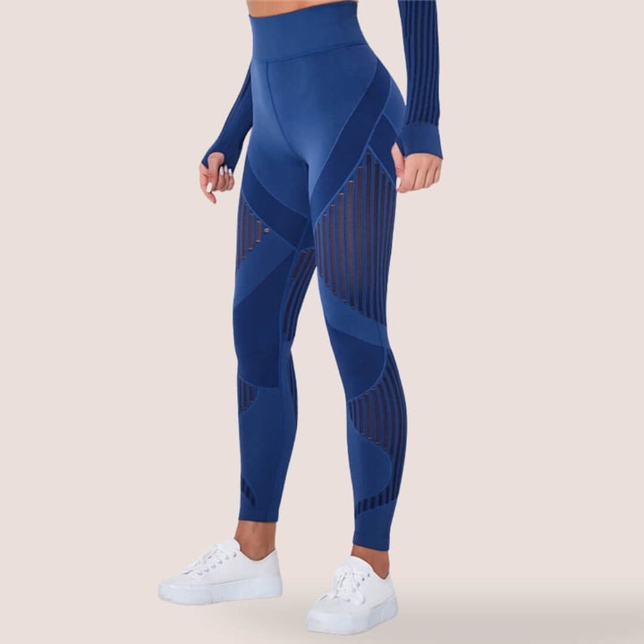 Yogabukser for kvinder: Anti-cellulite & formgivende effekt. Behagelige, strækbare & højtaljede.