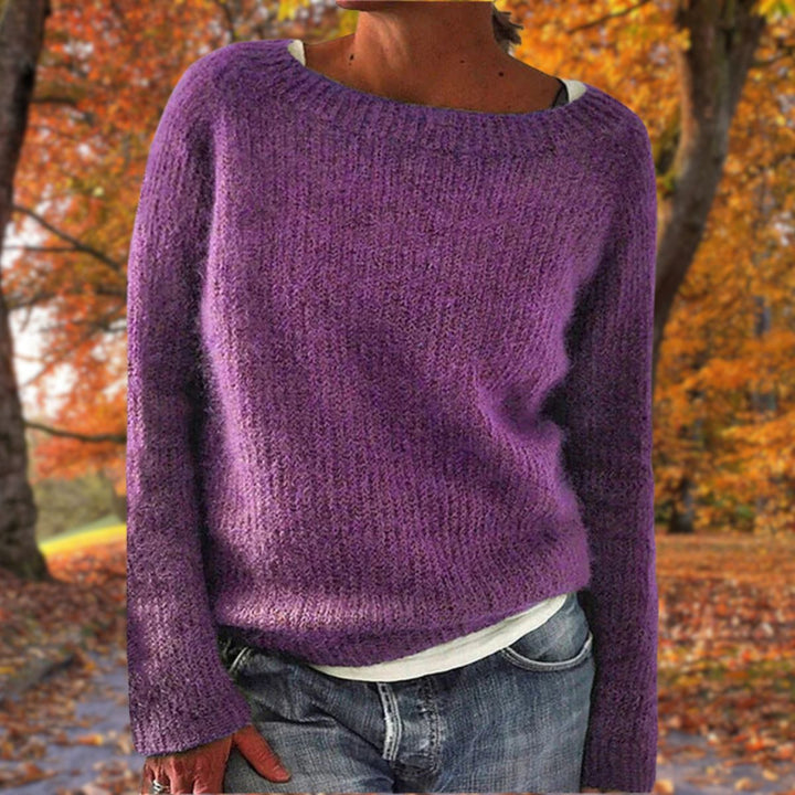 Afslappet striktrøje til kvinder; en komfortabel og elegant sweater til enhver hverdagslejlighed.
