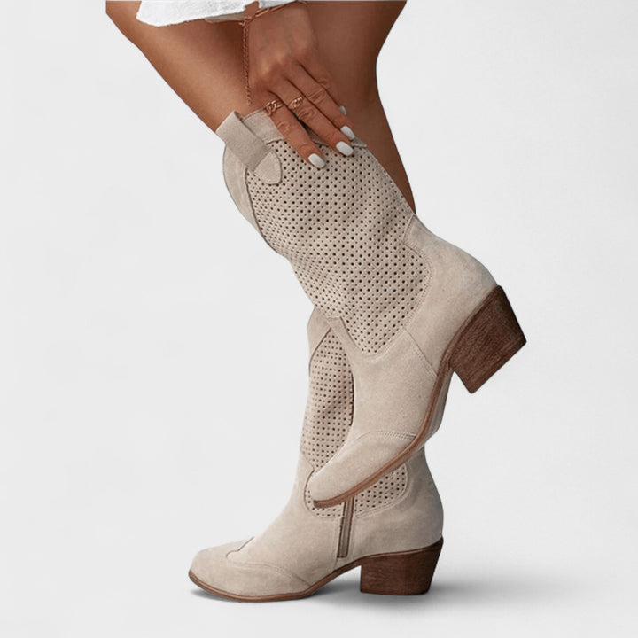 Kvinders Anna støvler i ikonisk cowboystil. Vestlige støvler, der kombinerer mode, elegance og hverdagskomfort.