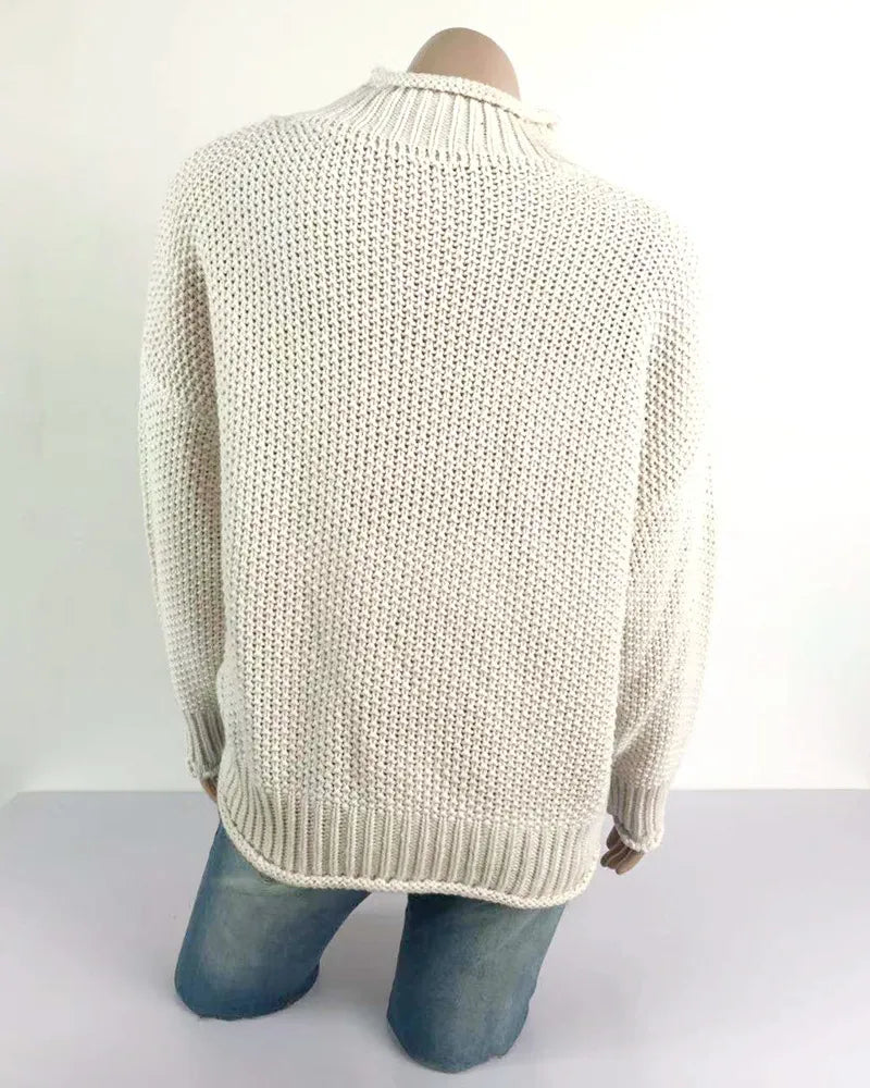 Chic og enkel kvinders striktrøje, tilbyder enestående komfort og ubesværet stil for modebevidste kvinder.