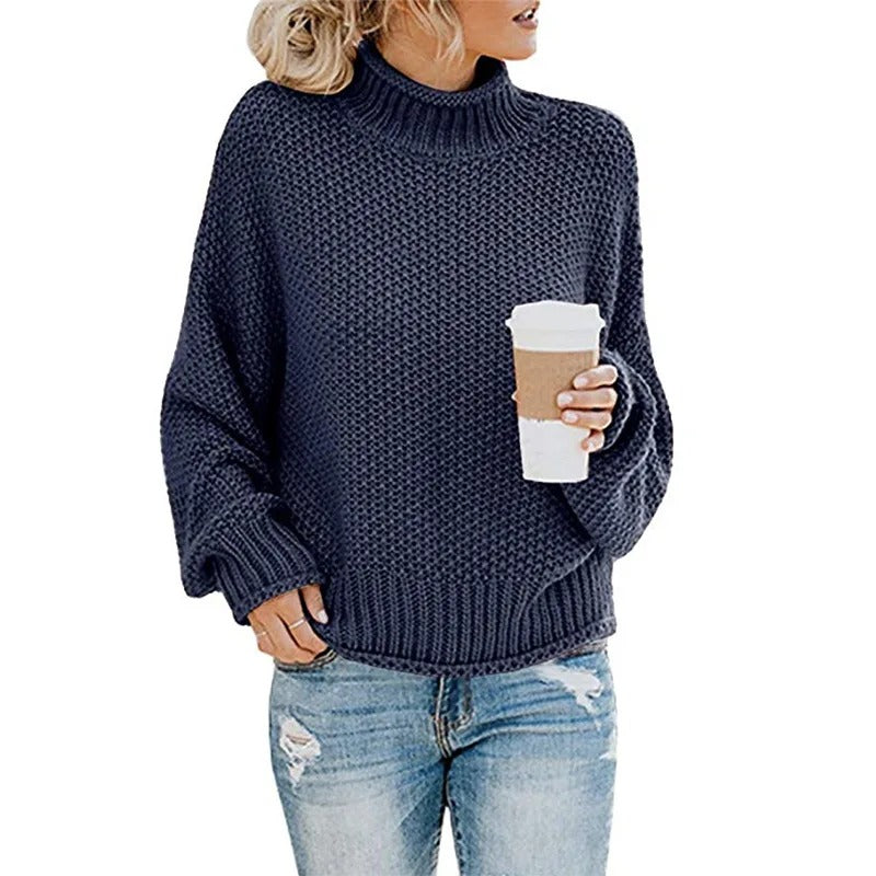 Komfortabel kvinders striktrøje, ideel til lag-på-lag styling i de kølige måneder. Blød og elegant overdel.