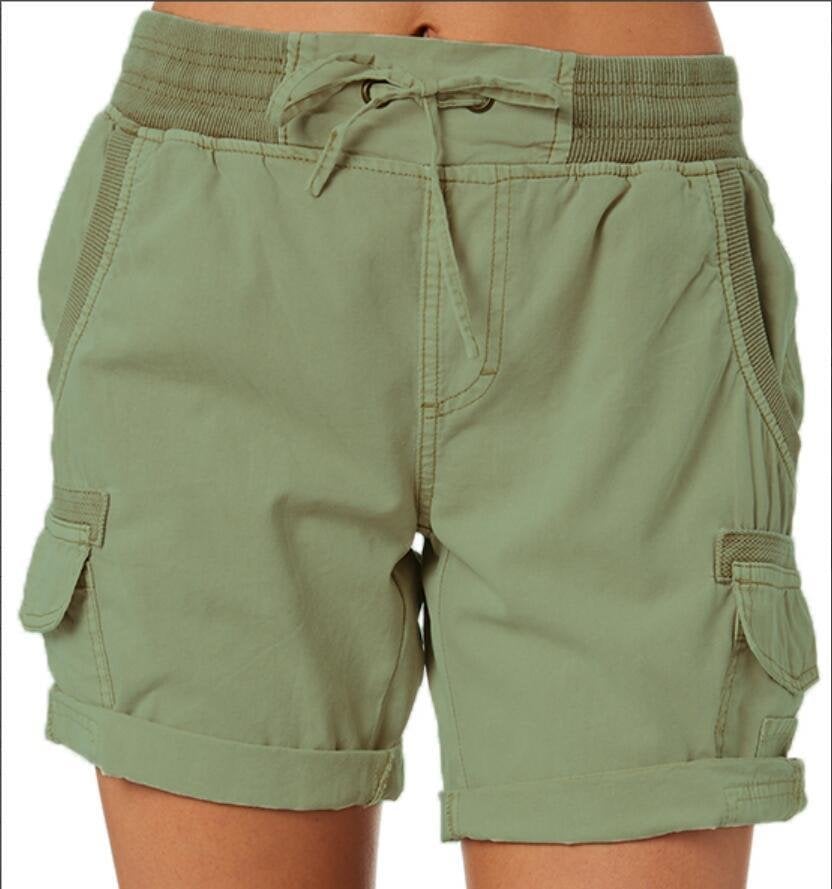 Sommer EasyBreeze shorts til kvinder med høj talje, stilfulde og alsidige.