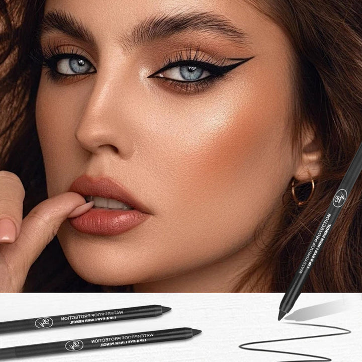 Vandfast og smudsafvisende gel eyeliner. Langtidsholdbart makeup sæt med 10 farver til følsomme øjne.