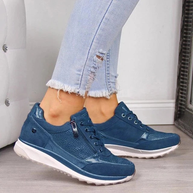 Komfortable og støttende kvindersko, ortopædiske sneakers perfekte til daglig brug med letvægtsdesign.