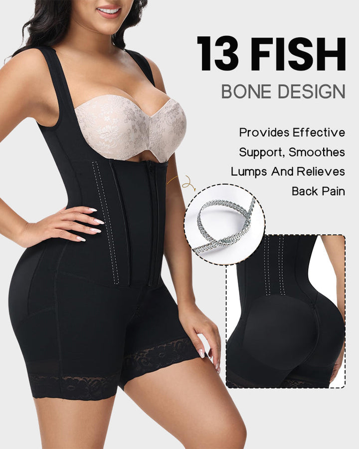 Komfortabelt shapewear bodysuit med holdningskorrektur, mavekontrol & rygstøtte. Perfekt til kvinder.