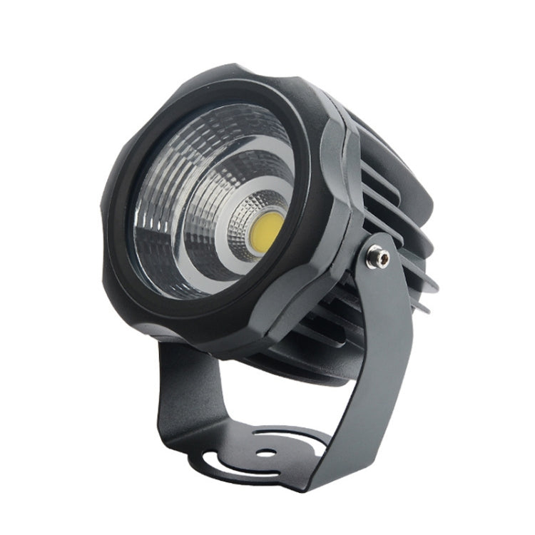 LED-projektør COB-lampe, vejrbestandig, med 7 farver, fremstillet af trykstøbt aluminium, IP65, til udendørs belysning, 360° drejelig