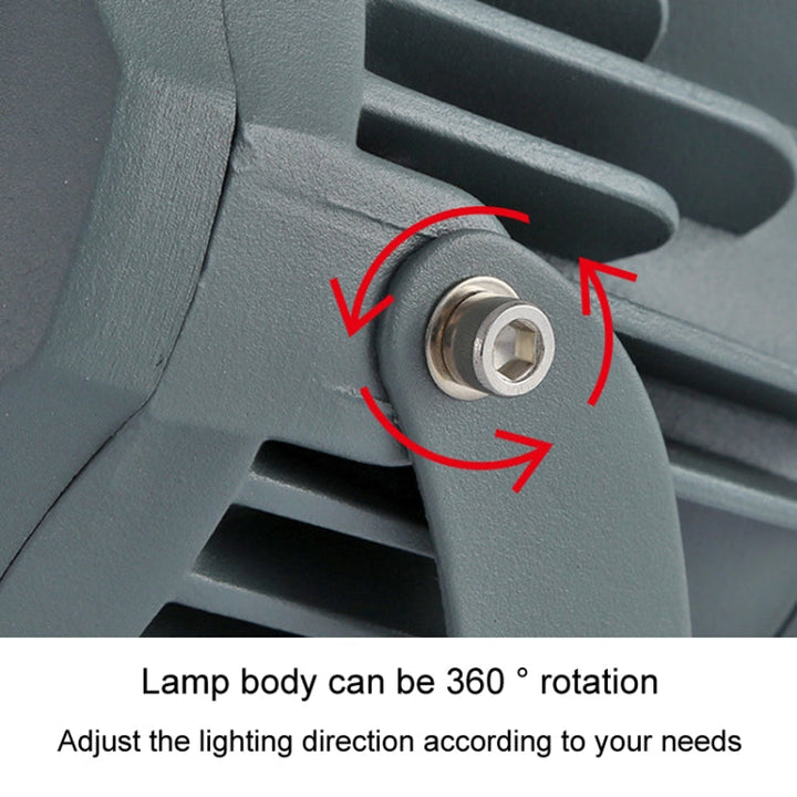 LED COB Projektør, vandtæt, alsidigt farvevalg, robust aluminiumshus, ideel til have- eller gårdsbelysning