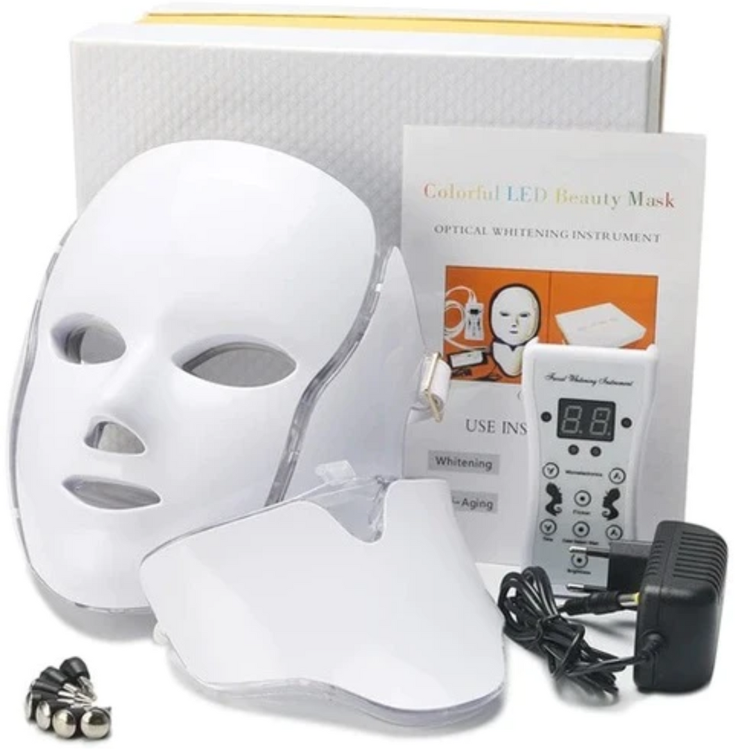 Moderne LED-maske til hudpleje: Lysterapi for reducerede rynker og klar hud.