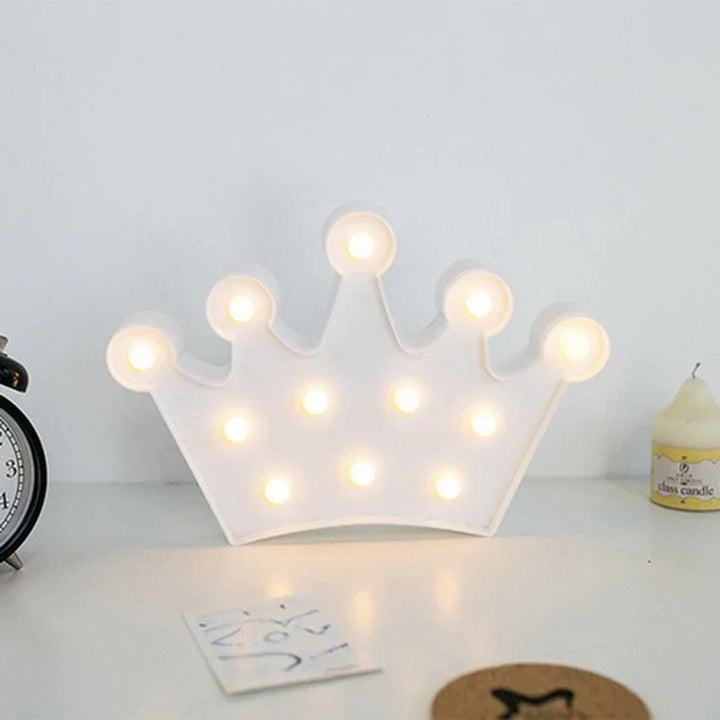 LED natlampe stjerne til børneværelse. Skaber perfekt og blød hyggebelysning.