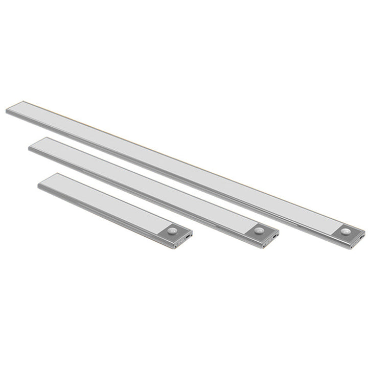 USB-opladelig LED skabsbelysning med bevægelsessensor. Klar hvid for optimalt lys.