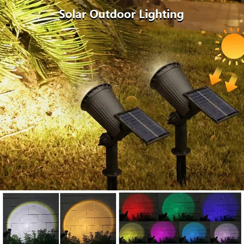 LED Solar Havelampe, vejrbestandig, fokuseret lys, perfekt udendørsbelysning. Ideel til stier og dekorationer.