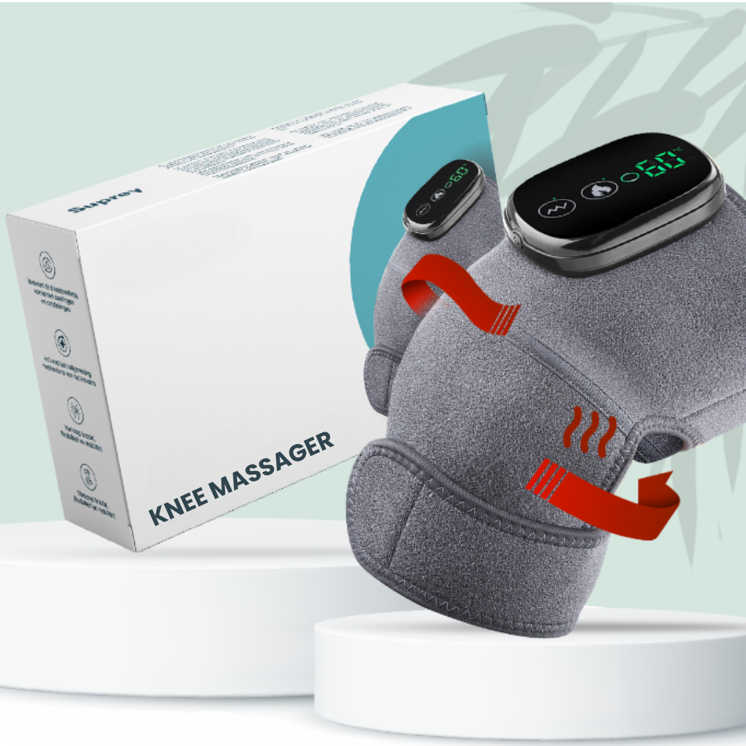 LedLindring terapi mod knæsmerter. Giver øjeblikkelig smertelindring og komfort med varme & vibration.