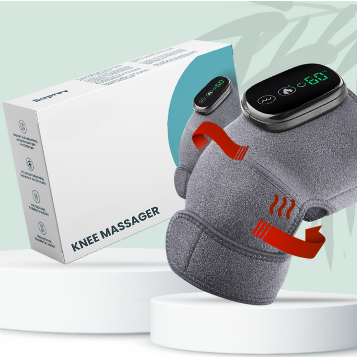 LedLindring terapi mod knæsmerter. Giver øjeblikkelig smertelindring og komfort med varme & vibration.