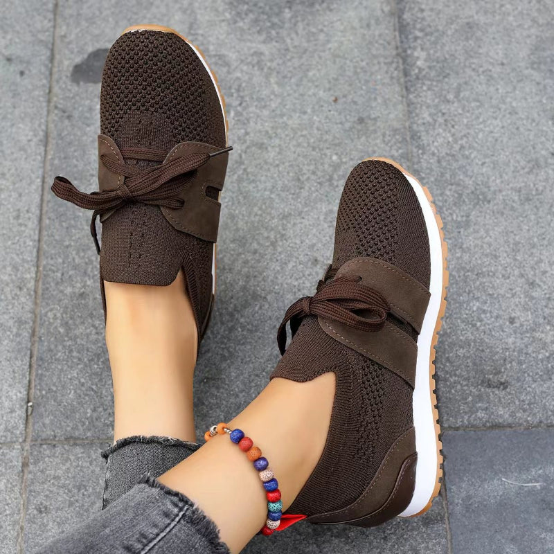 Lette mesh sneakers til kvinder, ortopædiske, åndbare, grå, ideelle til komfort og stil i hverdagen