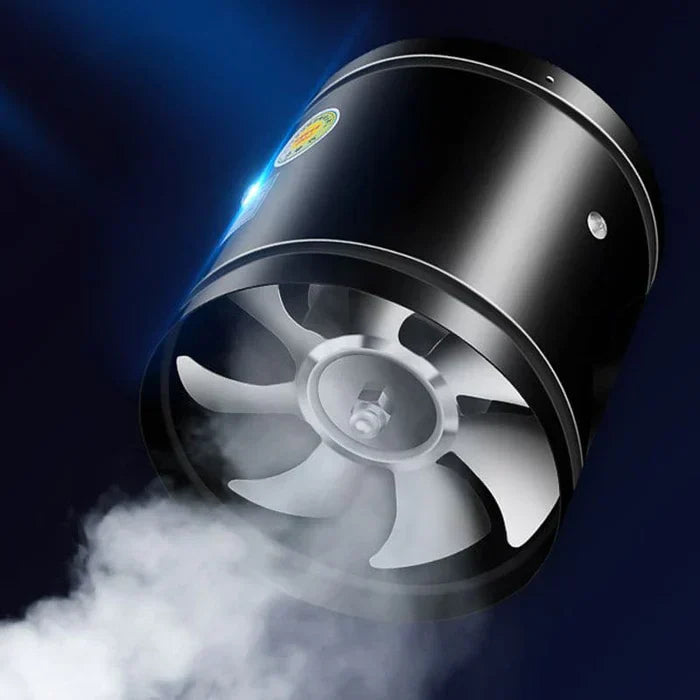 Støjsvag og kraftfuld udsugningsventilator for frisk luft, med stabile vinger og korrosionsbestandigt kabinet.