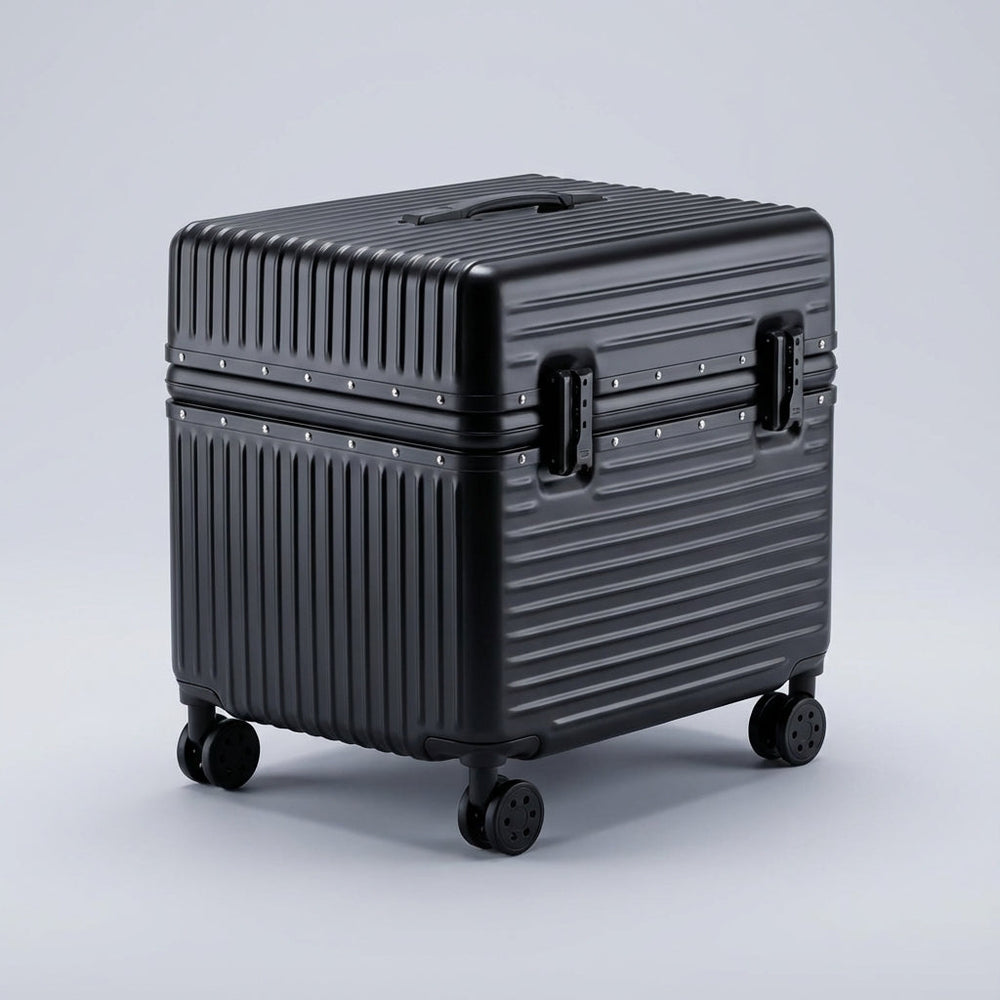 Carrycore rejsekuffert i håndbagage størrelse med letvægts design, 360° spinnerhjul og integreret TSA-lås.