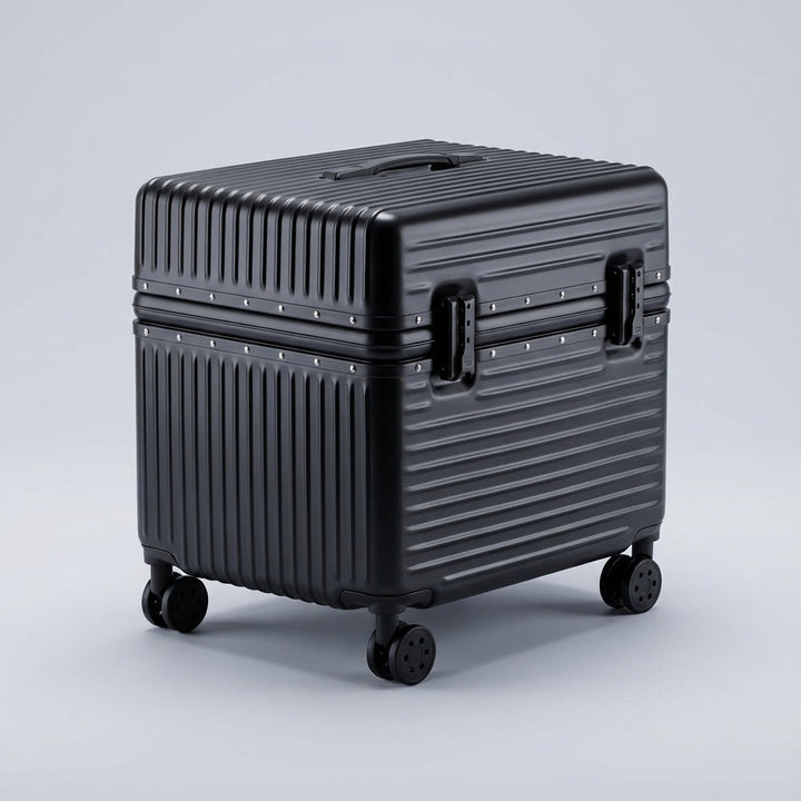 Carrycore rejsekuffert i håndbagage størrelse med letvægts design, 360° spinnerhjul og integreret TSA-lås.