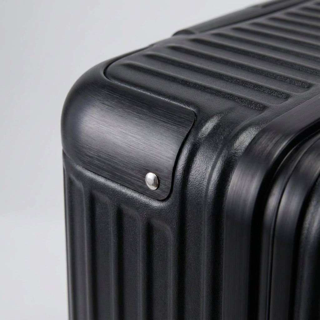 Robust Carrycore håndbagage kuffert af ABS PC med aluminiumsramme, ridsefast og letvægts for sikker rejse.