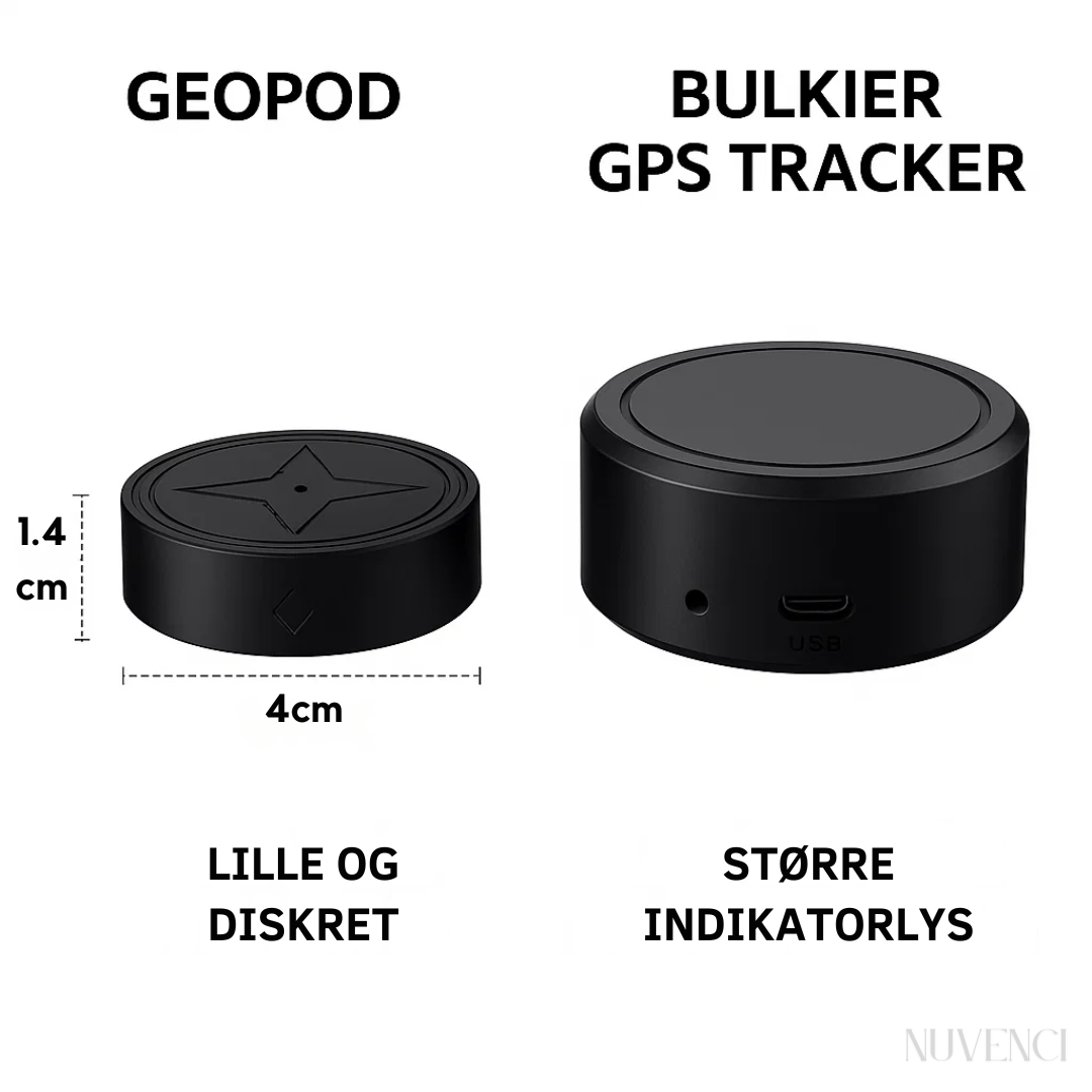 Robust mini GPS-tracker til bil, designet til alle vejrforhold og pålidelig sporing.