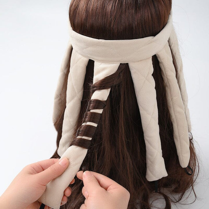 LockenLeicht™️: skånsom styling uden varme, let og bærbar, ideel for skånsomme krøller i beige, vinrød, sort