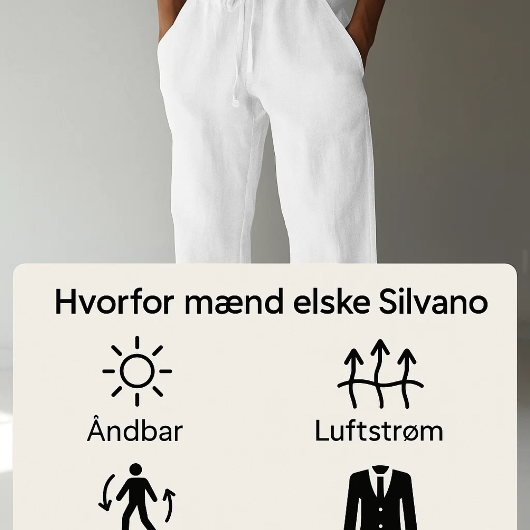 Moderigtige sommerbukser for mænd. Luftige, komfortable og stilfulde til enhver lejlighed.
