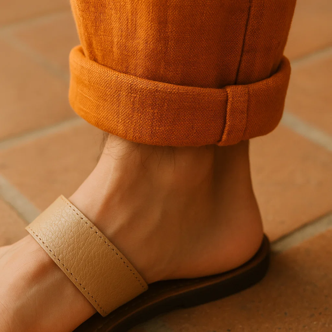 Stilfulde herrebukser: Luftige sommerbukser med et afslappet look. Perfekte til ferien.