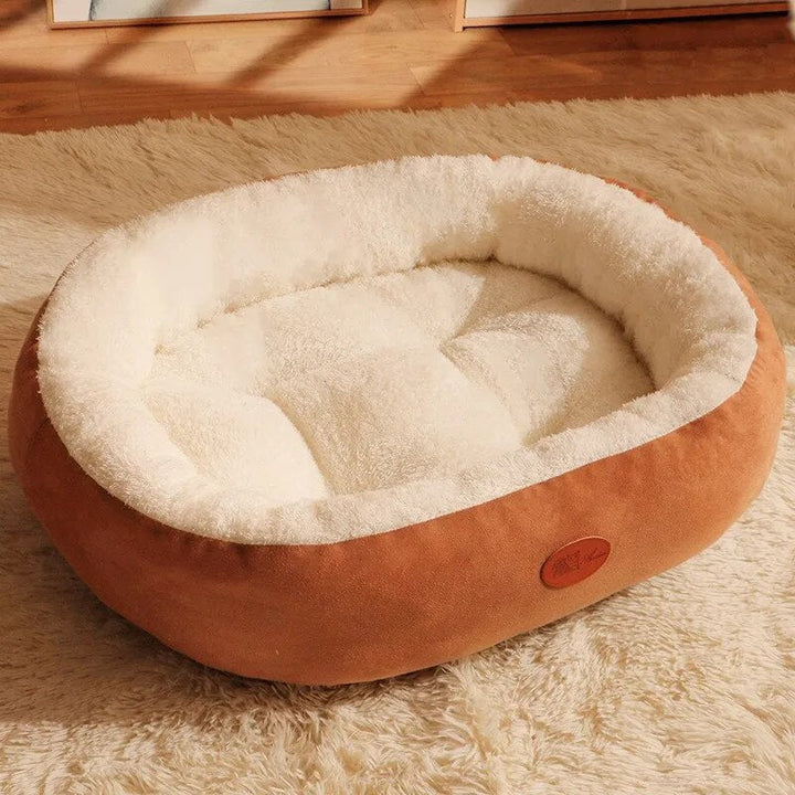 Luksuriøs, superblød hundeseng med elegant polstring, ideel til maksimal sovekomfort og stilfuld indretning.