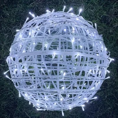 Lysende LED-kugler, perfekt til havebelysning, festlys og indendørs dekorativ belysning.