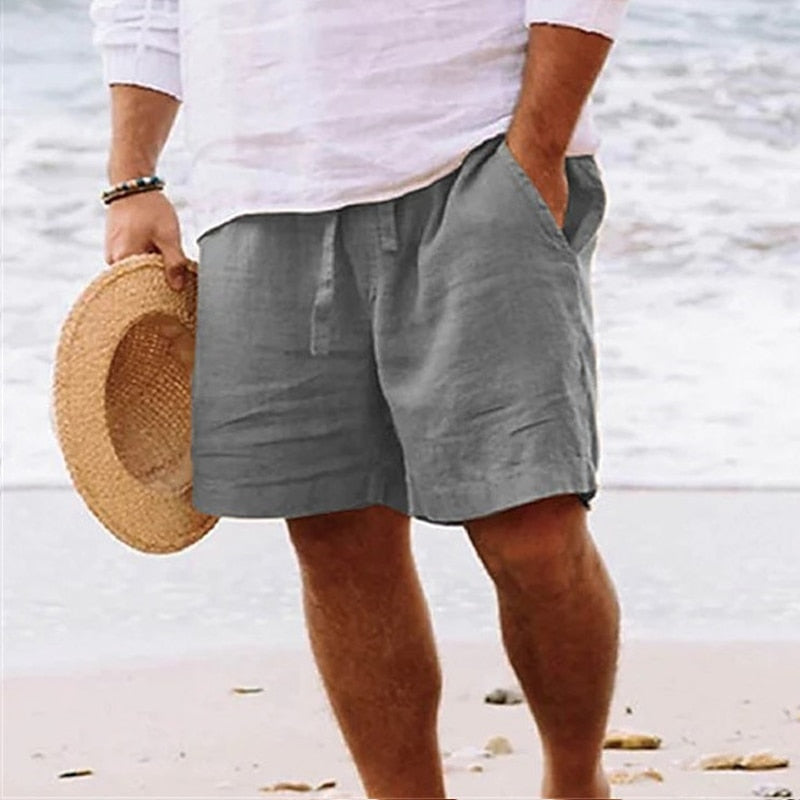 Bløde herre strandshorts til mænd, perfekte til casual sommerbrug eller en afslappet dag ved stranden.