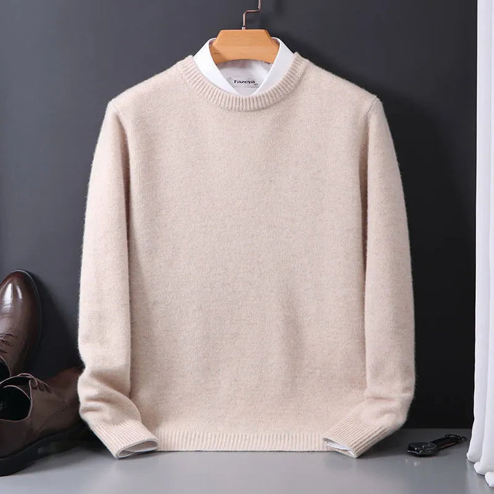 Luksuriøs kashmirtrøje til mænd af høj kvalitet. Blød herresweater for ultimativ komfort og tidløs stil.