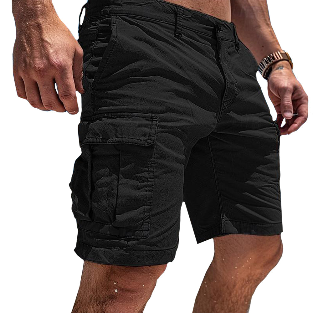 Komfortable mænds cargo shorts, perfekte til sommer. Stilfulde og praktiske sommershorts med lommer.
