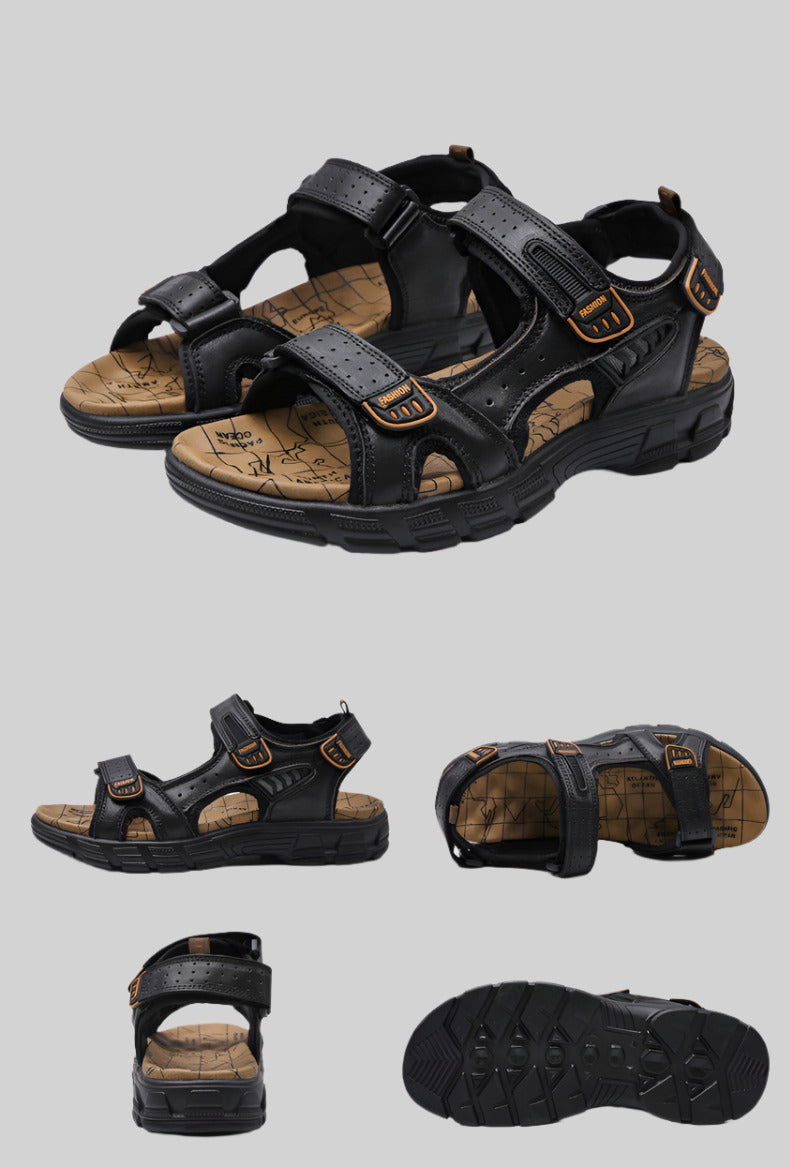 Mænds Elijah sandaler med justerbare stropper for perfekt pasform og fodstøtte.