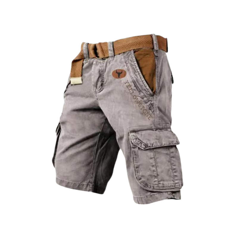 Mænds FlexEase fragtshorts i mørkeblå, ideelle til sommer og fritidsbrug. Komfortable og stilfulde.