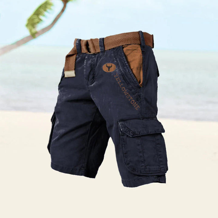 Alsidige mænds FlexEase fragtshorts, perfekte til sommerens eventyr. Fås også i store størrelser.