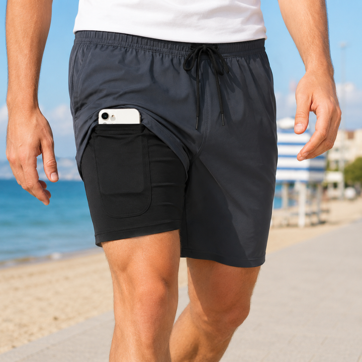 Hurtigtørrende badebukser til mænd. Stilfulde og funktionelle shorts til strand, svømning og sport.