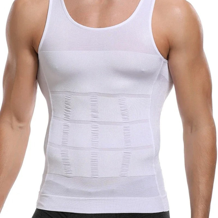 ShapeFit mænds slankende kropsformer, der skaber en glat silhuet og giver komfortabel kompression til hverdagsbrug.