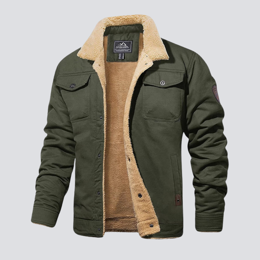Klassisk bomberjakke til mænd, moderne design. Tilgængelig i sort, grå og khaki. Varm og stilfuld.